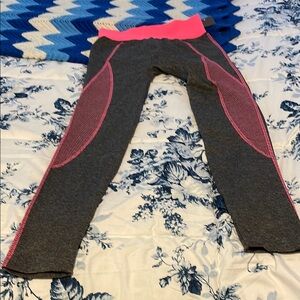 Woman’s Gray and Pink Leggings